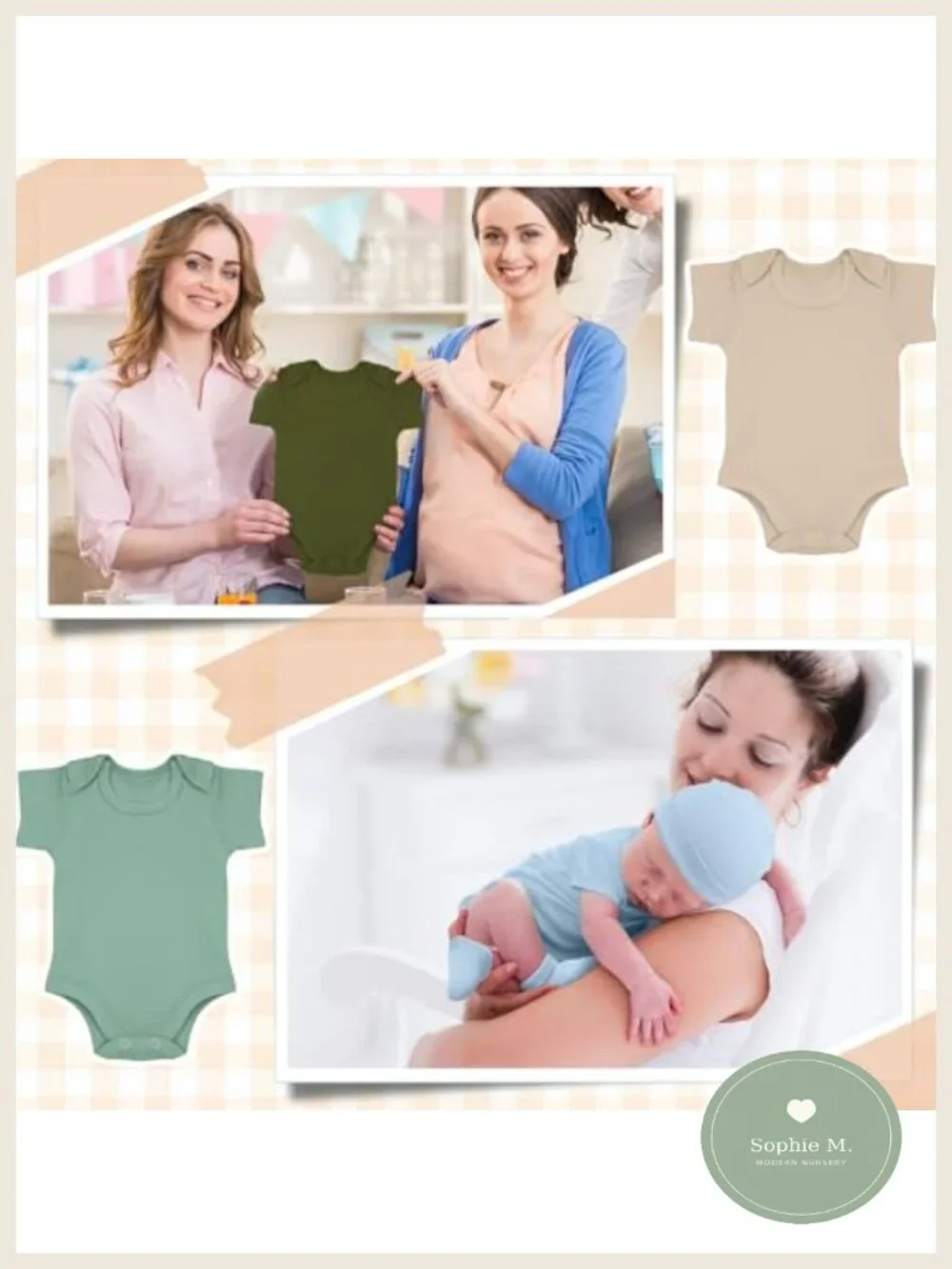 4 Pack Preemie Cotton Bodysuits with Hats Socks for Newborns NICU Layette Set
